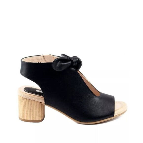 GC Shoes Women's Kimora Knot Detail Block Heel Dress Sandals - Picture 2 of 6